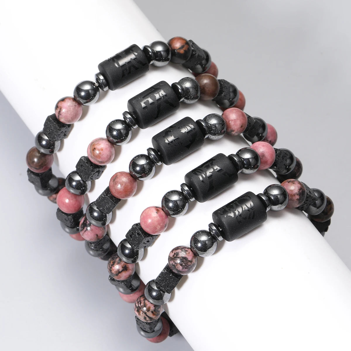 12 Zodiac Signs Natural Stone Bracelets Taurus Cancer Virgo Pisces Bracelets Ladies Men Couples Gift Bracelet aquarius