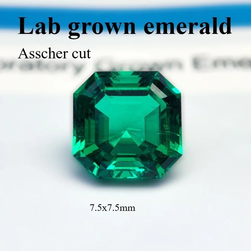 emerald Cut Lab Grown Columbia Emerald Natural color for DIY Jewelry Making Materials with Certificate Factory Wholesale price