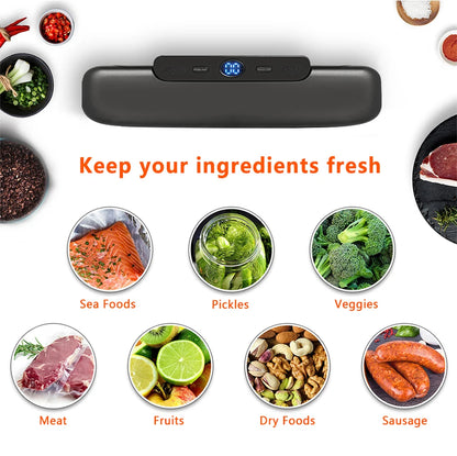 SaengQ Vacuum Sealer Machine Food Vacuum Sealer Packaging With Free 10pcs Vacuum bags Household Vacuum Food Sealing - AMULET RING STORE