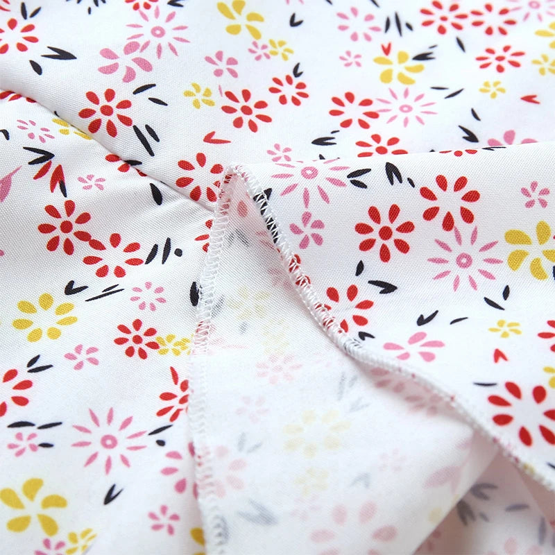 Women's Sexy Casual Home Small Floral Camisole Dress Summer Comfortable Skirt - AMULET RING STORE