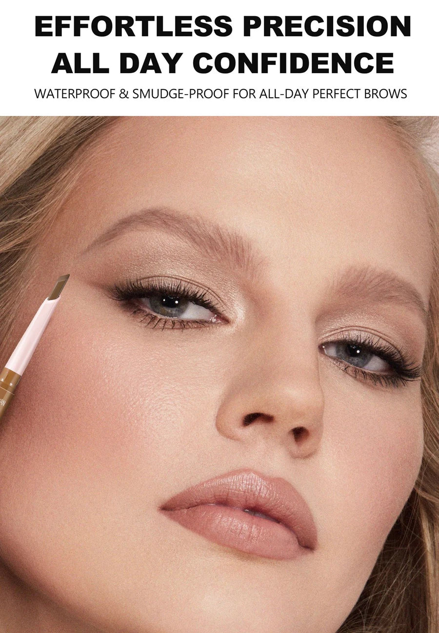 Eyebrow Cosmetics Pencil Waterproof Double-headed Eyebrow Tattoo Natural Long Lasting Makeup Paint Wild Eyebrow Pencil - AMULET RING STORE