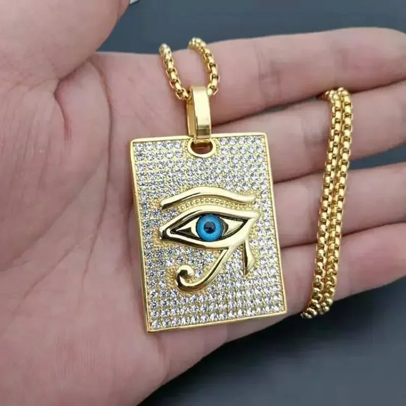 Ancient Egyptian Eye of Horus Necklace Evil Eye Pendant