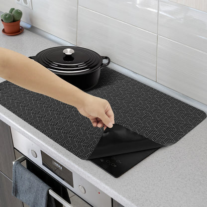 Induction Cooktop Mat Silicone Anti-Scratch Induction Cooktop Protector Mat Heat-Resistant Non-Slip Kitchen Counter Protect Mat - AMULET RING STORE