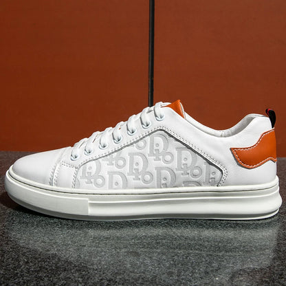 Leisure Shoes 2025 New Wear-resistant Fashion Shoes Anti-slip Anti-odor Leather Sports Thick Soles All Match Street Men's Shoes - AMULET RING STORE