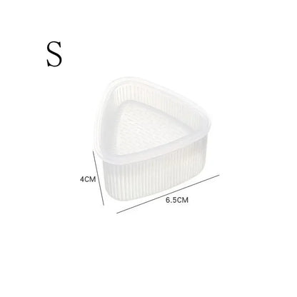 1/2Pcs Triangular Plastic Sushi Rice Ball Maker Mould Onigiri Mold Set Kitchen Gadgets Stuff Transparent Bento Accessories - AMULET RING STORE