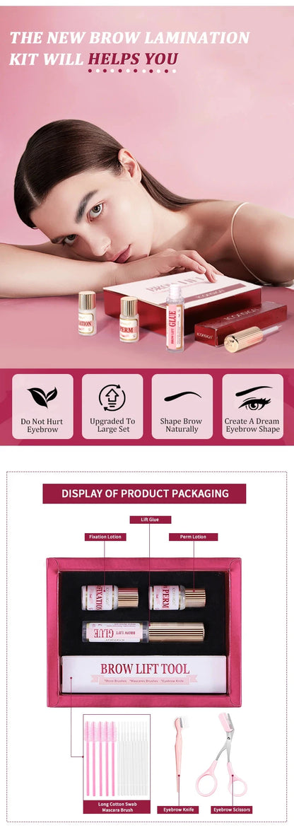 DIY Brow Perm Eyebrow Lamination 45-60 Days ICONSIGN Professional Brow Perming Set Beauty Makeup Tools Home Use - AMULET RING STORE