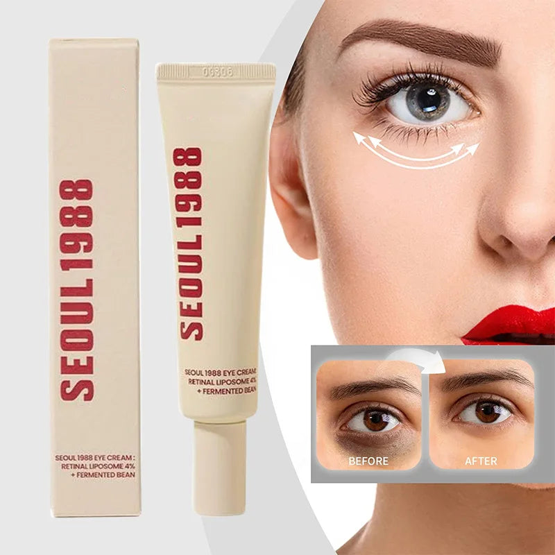SEOUL 1988 Eye Cream Niacinamide 2% Retinal Acid Ginseng Serum Lighten Fine Lines Firming Pores Brightening Face Korean Skincare - AMULET RING STORE