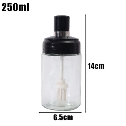 1/5PCS Glass Spice Jar Seasoning Bottle Pepper Shaker Salt Jars Barbecue Condiment Bottle with Quantitative Spoon Kitchen Gadget