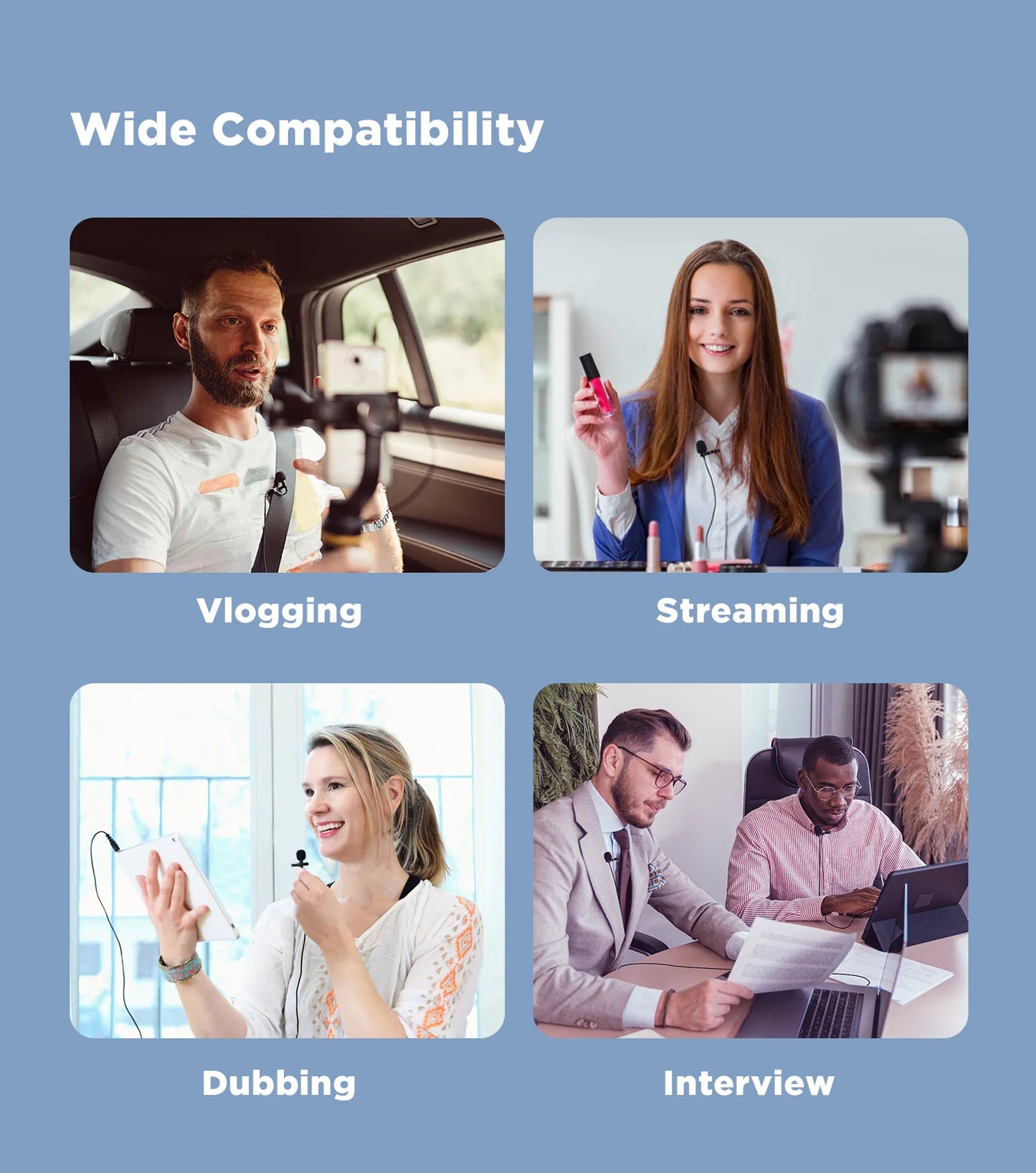 BOYA BY-M1 Condenser Lavalier Lapel Clip-on Microphone 3.5mm TRRS 6M Mic For PC iphone DSLR Camera YouTube Recording Streaming