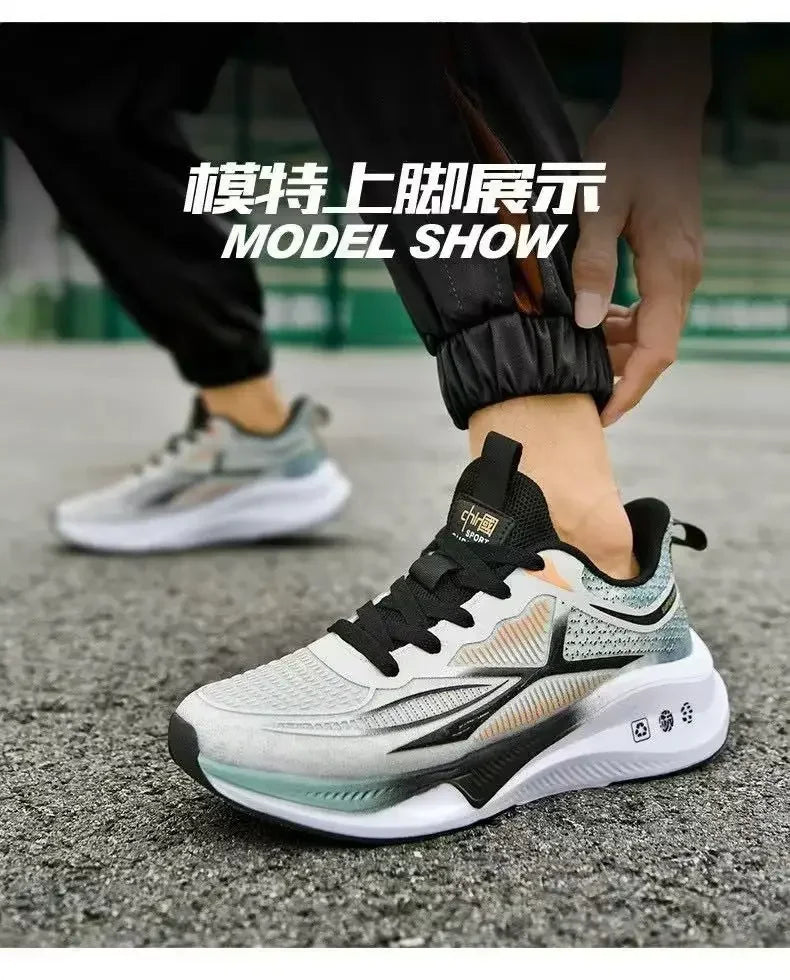Running & Walking Men's Shoes - Lace-up, Lightweight, Comfortable & Breathable Tennis Sneakers - AMULET RING STORE