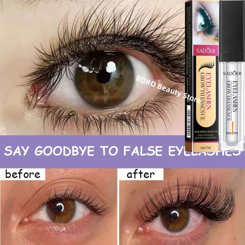 Fast Eyelash Growth Serum 7 Days Lashes Eyebrow Enhancer Product Longer Fuller Thicker Extension Treatment Lash Lift Care Makeup - AMULET RING STORE
