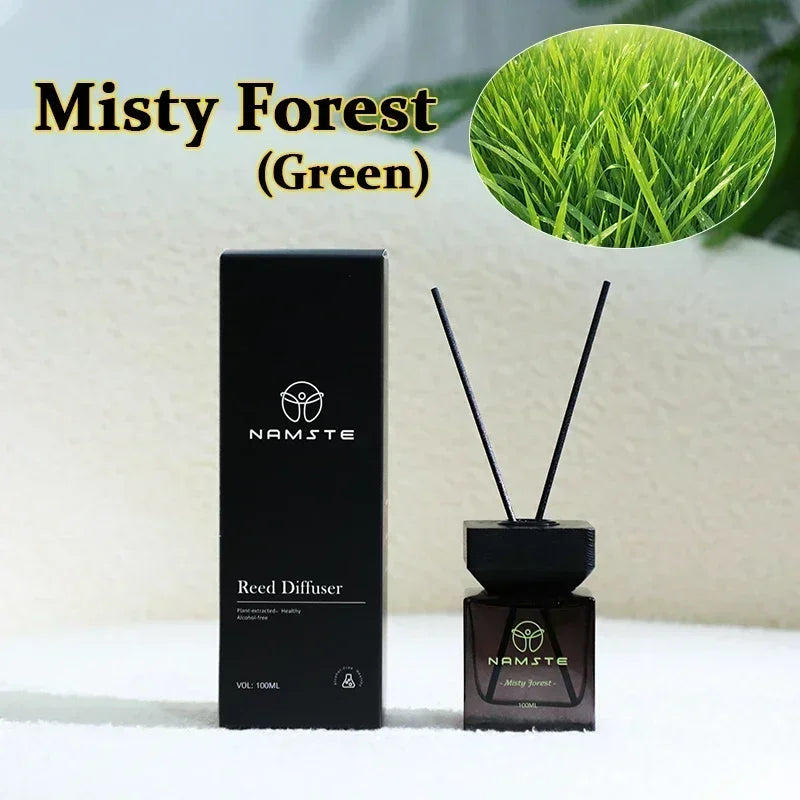 NAMSTE 100ML Reed Diffuser Stick Fragrance oil Aromatherapy Flameless Hotel Home SPA Aromatherapy Air Freshener Fragrance Scent - AMULET RING STORE