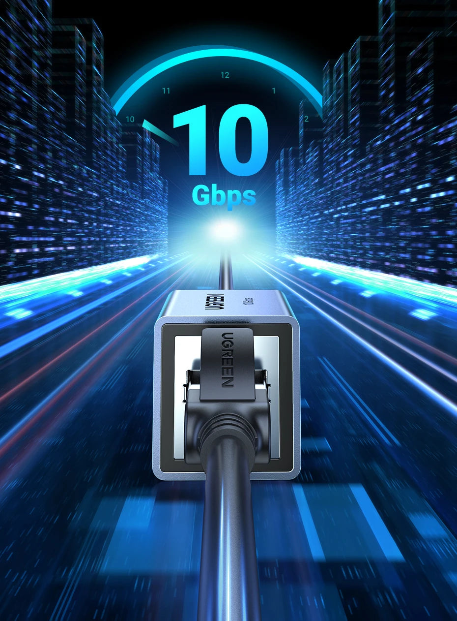 UGREEN RJ45 Connector 10Gbps Network Extender Extension for Cat8 Cat7 Cat6 Ethernet Cable Adapter Gigabit Female to Female