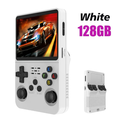 128G R36S Retro Handheld Video Game Console Linux System 3.5 Inch IPS Screen R35s Pro Portable Pocket Video Player 64GB Games - AMULET RING STORE