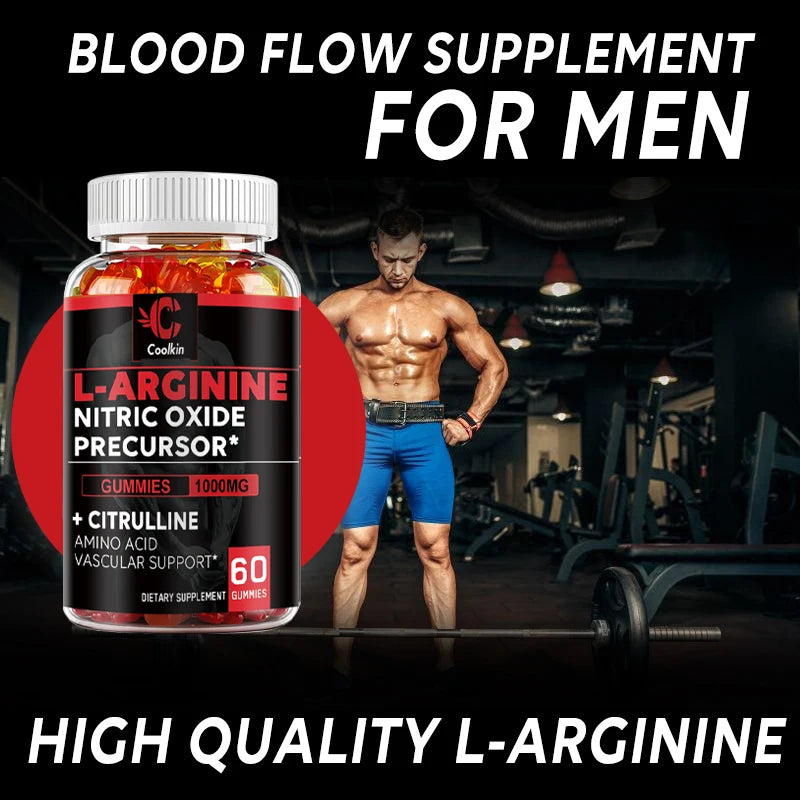 L-Arginine Supplement - Strengthens Muscles and Supports Blood Flow, Circulation, Nutrient Delivery and Pumping - AMULET RING STORE