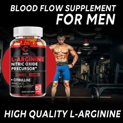 L-Arginine Supplement - Strengthens Muscles and Supports Blood Flow, Circulation, Nutrient Delivery and Pumping - AMULET RING STORE
