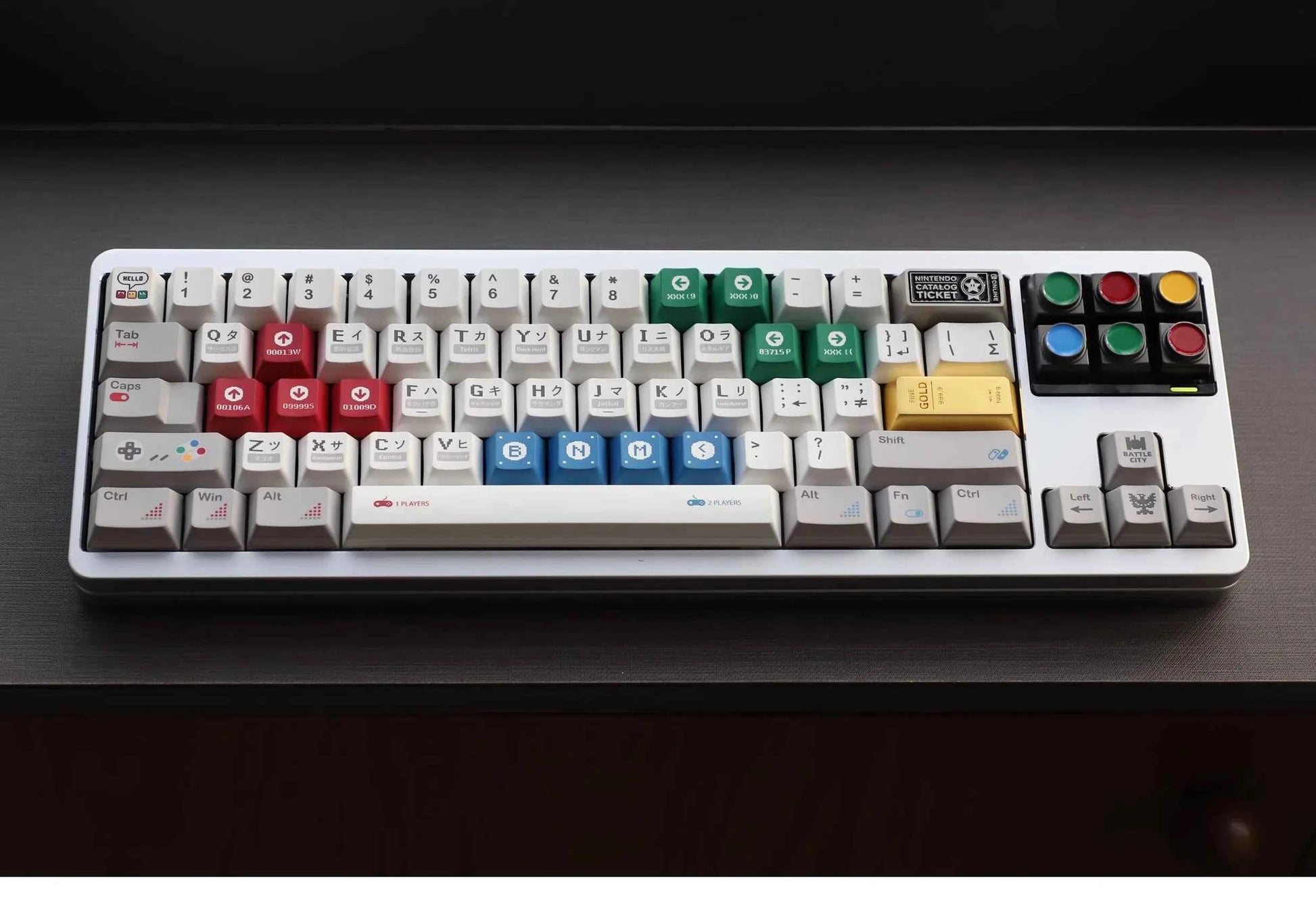 Gold Bar Shape Theme Keycaps Set Zinc Alloy Enter Key Cherry Profile Custom Original Handmade Keycaps for Mechanical Keyboard