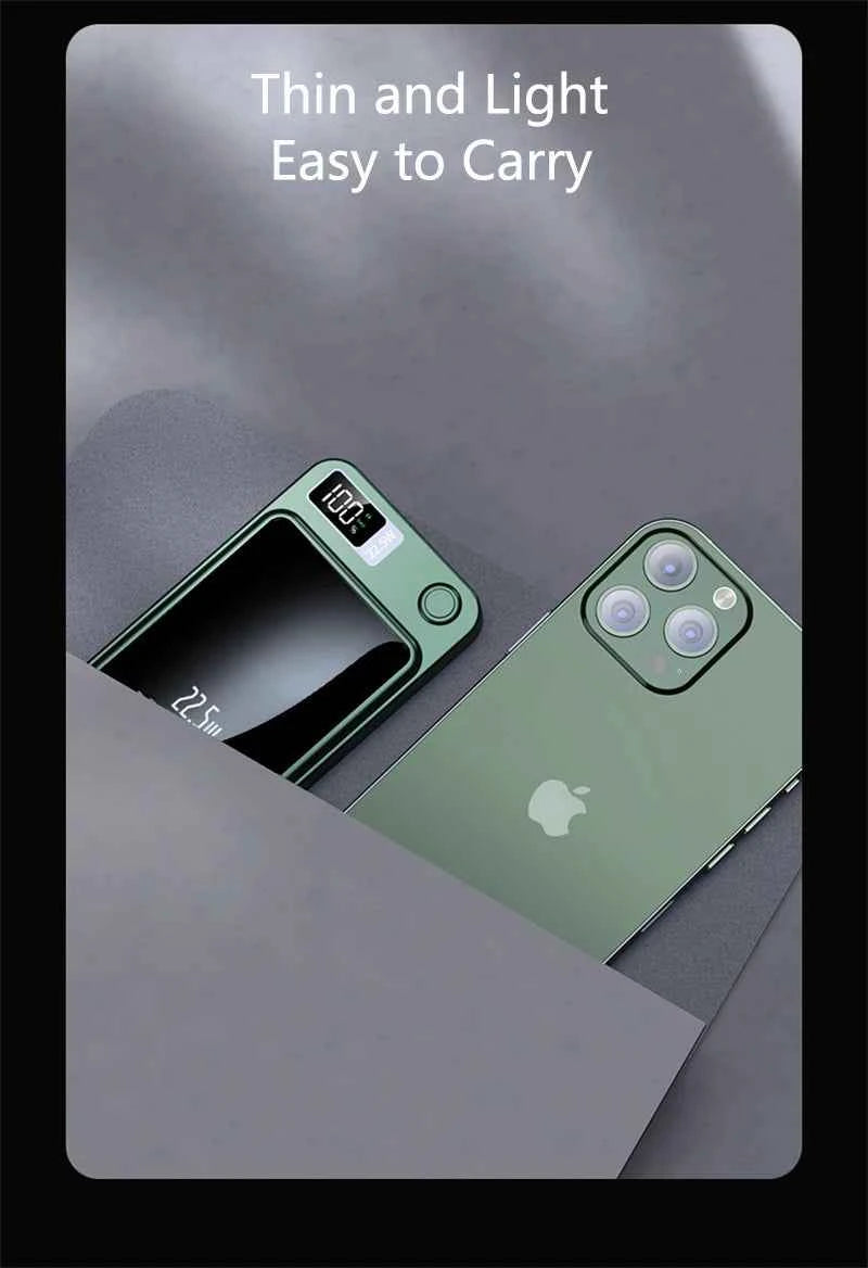 Magnetic Wireless Power Bank 50000mAh 22.5W Fast Charging External Battery Charger for Huawei Samsung iPhone 12 PD 20W Powerbank