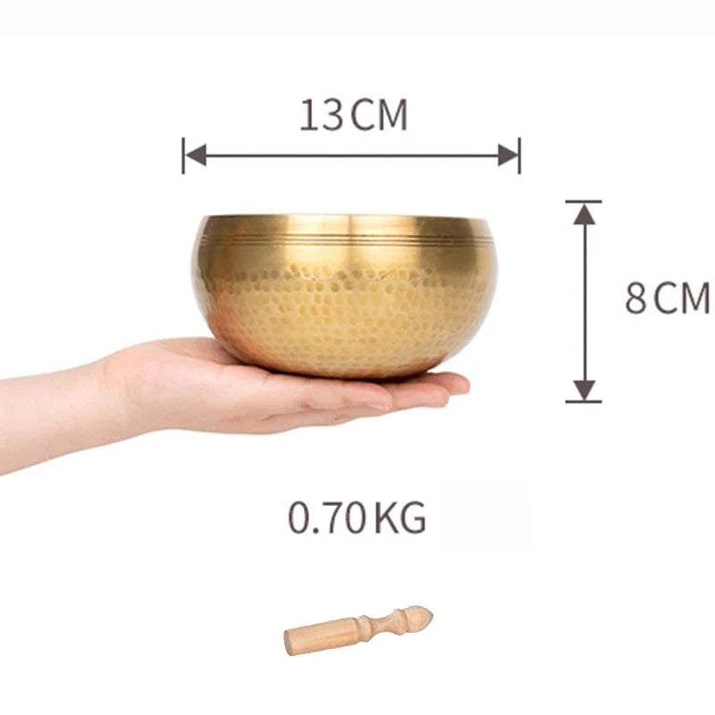Nepal Singing Bowl Handmade Copper Bowl Sound Healing Yoga Meditation Professional Original Tibetan Bowls Buddha Instrument - AMULET RING STORE