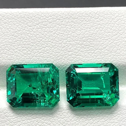 emerald Cut Lab Grown Columbia Emerald Natural color for DIY Jewelry Making Materials with Certificate Factory Wholesale price
