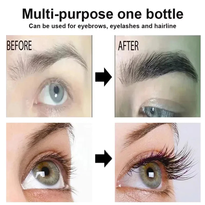 Fast Eyelash Growth Serum 7 Days Lashes Eyebrow Enhancer Product Longer Fuller Thicker Extension Treatment Lash Lift Care Makeup - AMULET RING STORE