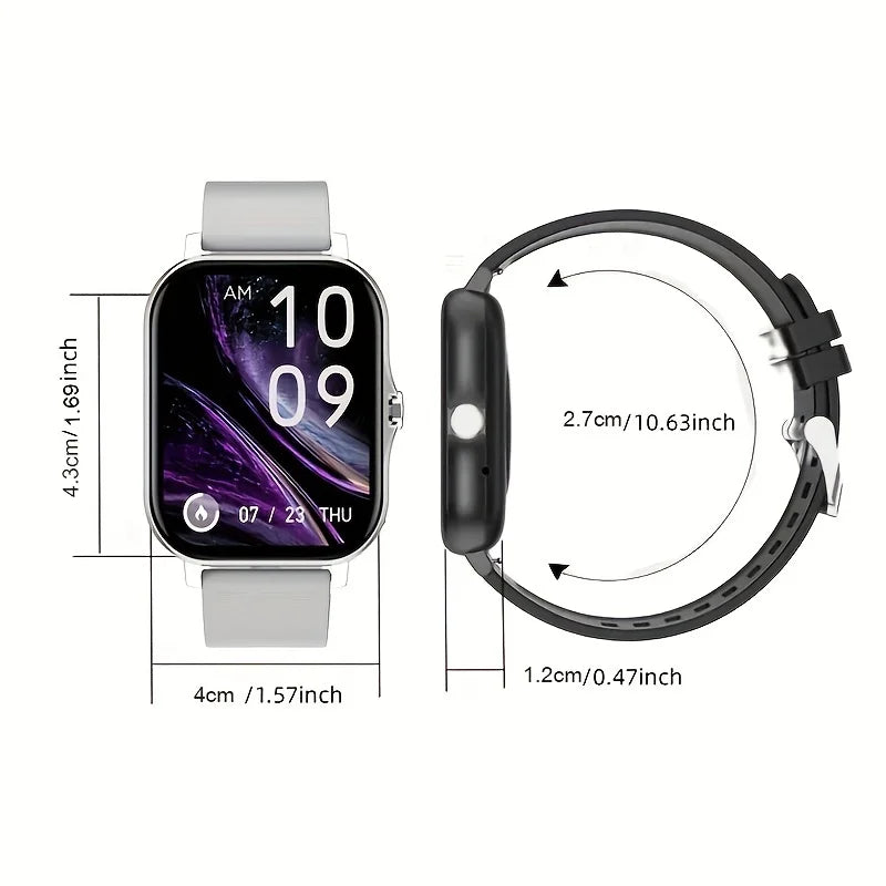 Smart watch wireless calling/dial Sport mode calling reminder and rejection fitness monitoring for iPhone/Andriod - AMULET RING STORE