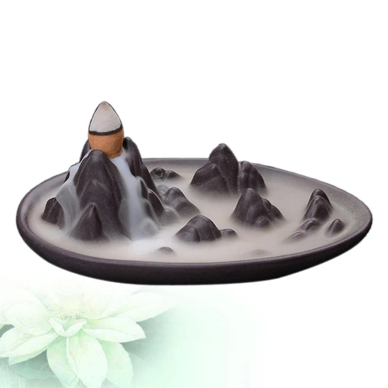 Backflow Incense Burner Ceramic Incense Burner Incense Burner Incense Utensils Tea Ceremony Zen Home Creative Small Ornaments - AMULET RING STORE