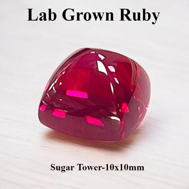 Lab Grown Ruby Pigeon Blood Red Color For Jewelry Diy Making Main Materials Selectable Certificate