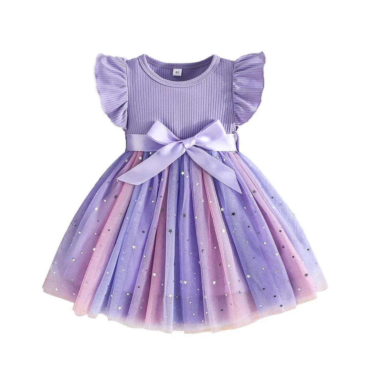 Baby Girl Cute Dress New Summer Toddler Kids Mesh Tutu Dresses Sequin Bow Children Birthday Party Dress Baby Girls Tulle Clothes