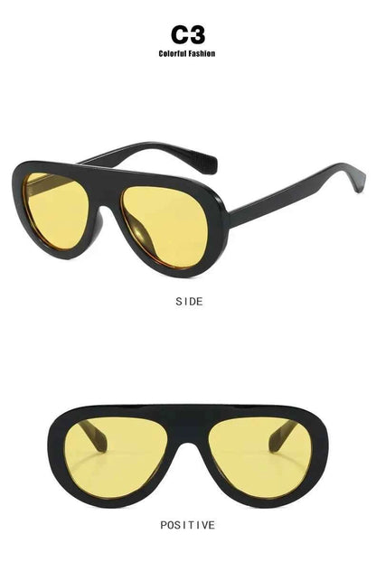 Y2K Retro Round Small Sunglasses Trendy Leopard Print Glasses Vintage Unisex Eyewear for Women Men Bold Fashion Accessories