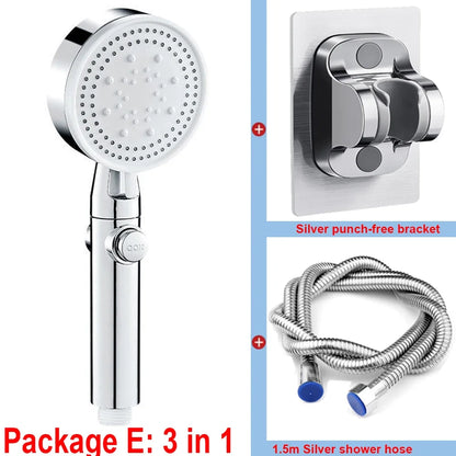 G1/2" Bathtub Shower Faucet Hot and Cold Water Mixing Valve Bathroom Set Countertop Mounted Chrome Plated Valve Bath Shower Set