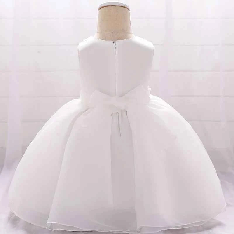 Baby Dresses For Girls Christmas Toddler Kids Flower Elegant Princess Birthday Gown Children Wedding Party 0 1 2 Y Tulle Dresses
