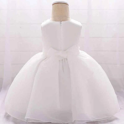 Baby Dresses For Girls Christmas Toddler Kids Flower Elegant Princess Birthday Gown Children Wedding Party 0 1 2 Y Tulle Dresses
