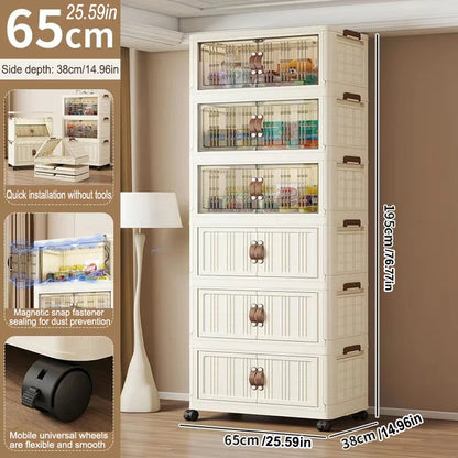 Multifunction Dustproof Wardrobe Large Capacity Folding Storage Cabinet Sundries Storage Box - AMULET RING STORE