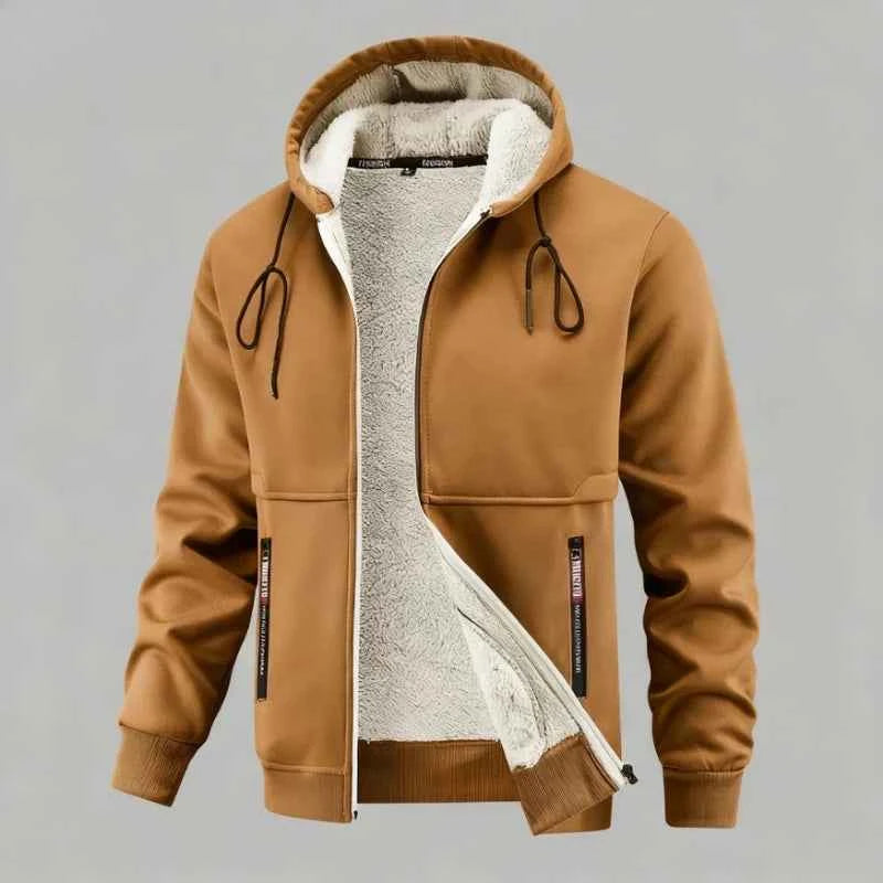 New Autumn and Winter Warm Jacket for Men, Thickened Lamb Wool, High-quality, Comfortable, Casual and Fashionable Jacket for Men