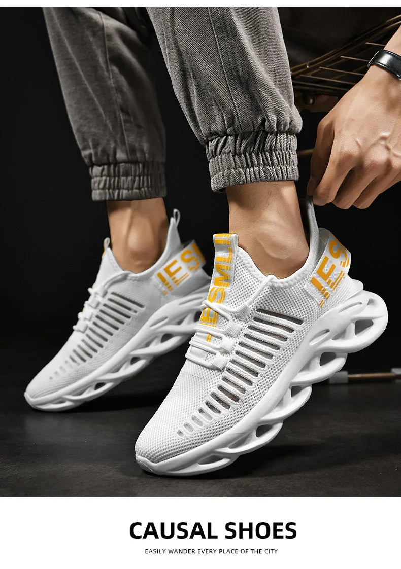 Men Shoes Comfortable Sneakers Breathable Running Shoes For Women Mesh Tennis Sports Shoes Outdoor Air Waling Casual - AMULET RING STORE