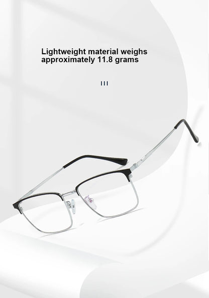 Men Prescription Glasses Optics Lenses  Reading Glasses Women Blue Light Blocking Myopia Eyewear Metal Titanium Eyeglasses Frame