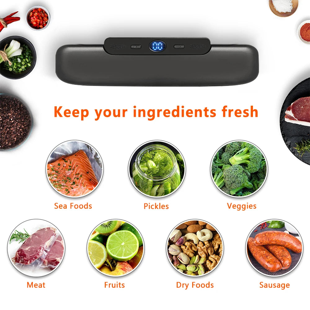 SaengQ Vacuum Sealer Machine Food Vacuum Sealer Packaging With Free 10pcs Vacuum bags Household Vacuum Food Sealing - AMULET RING STORE