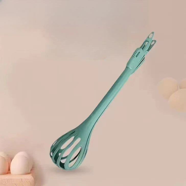 2-in-1 Food Clip & Egg Whisk Multifunctional Handheld Blender Kitchen Tool for Salad Mixer Eggs Pasta Food Cooking Mixing - AMULET RING STORE
