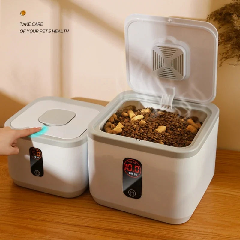 Pet Dog Food Storage Container Dry Cat Food Bucket Dog Food Box with Lid Insect Proof Moisture Proof Rice Box Grain Sealed Jar - AMULET RING STORE