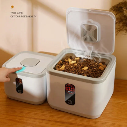Pet Dog Food Storage Container Dry Cat Food Bucket Dog Food Box with Lid Insect Proof Moisture Proof Rice Box Grain Sealed Jar - AMULET RING STORE