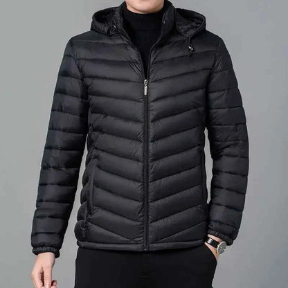 Man Padded Coat Hooded Down Jackets For Men Lightweight Puffer Padding Winter Parkas Young On Sale New In & Modern Outer Casual