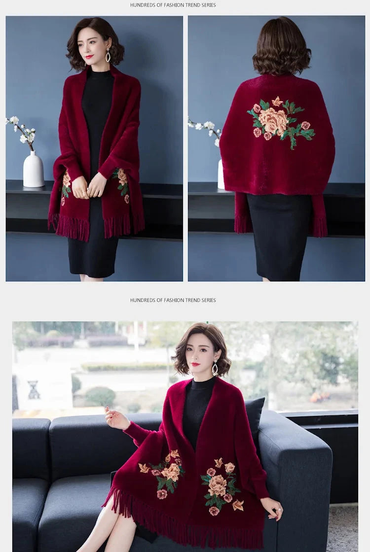 Winter Cashmere Women Scarf Female Luxury Brand Scarves Lady Tassel Bandana Women Solid Shawl Wraps Foulard Poncho Pashmina