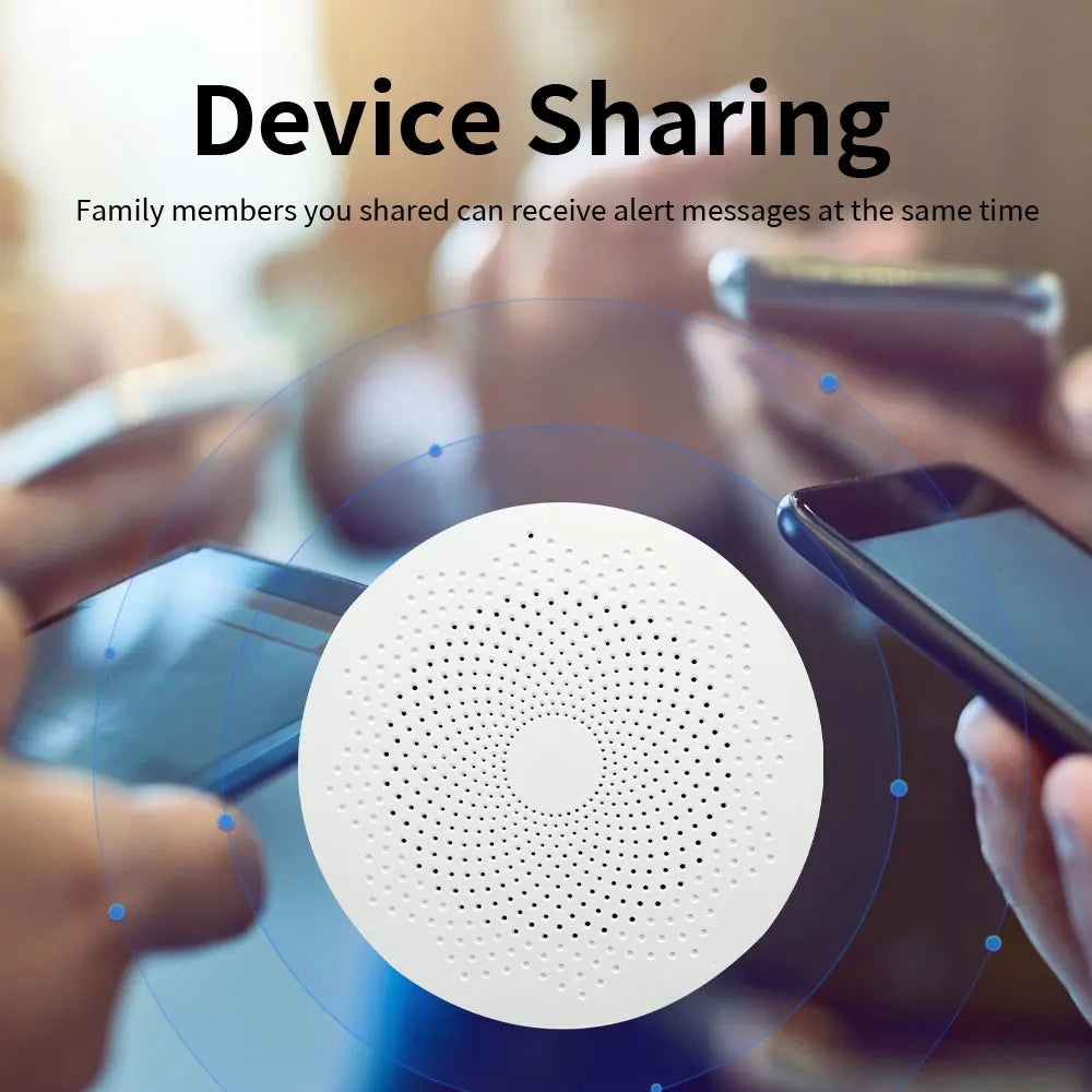 Meian Tuya Zigbee Gateway Multi-Mode Zigbee 3.0 Hub Wifi Bluetooth Gateway Linkage with Water Leak Sensor Door Sensor Smart Home - AMULET RING STORE