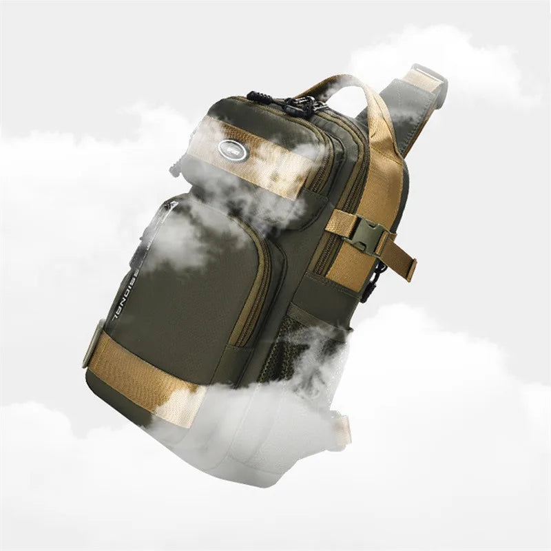 Fashion Multifunction Men's Shoulder Bag Running Outdoor Sling Crossbody Bags Male Travel Trend High Capacity Sport Chest Bag - AMULET RING STORE