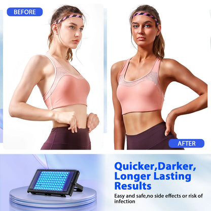 Ultraviolet Tanning Lamp 50W Tripod Solarium Lamp for Tanning Body 48PCS Blue Light Lamp Wavelength 460nm & 480nm Skin care - AMULET RING STORE