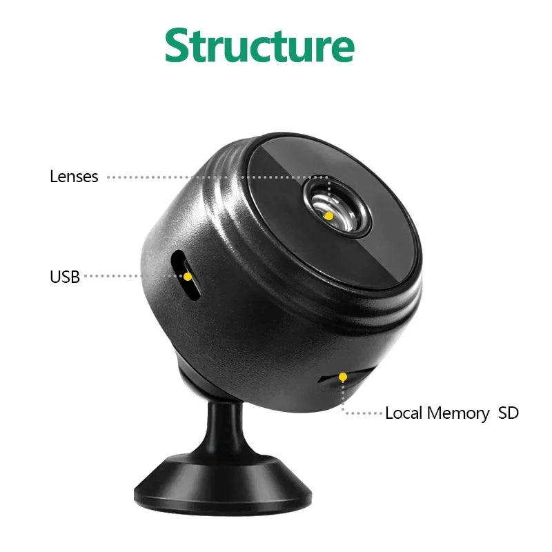 A9 WiFi Mini Camera Wireless Video Recorder Security Protection Camera Smart Home Monitoring Camera For Infants And Pets - AMULET RING STORE