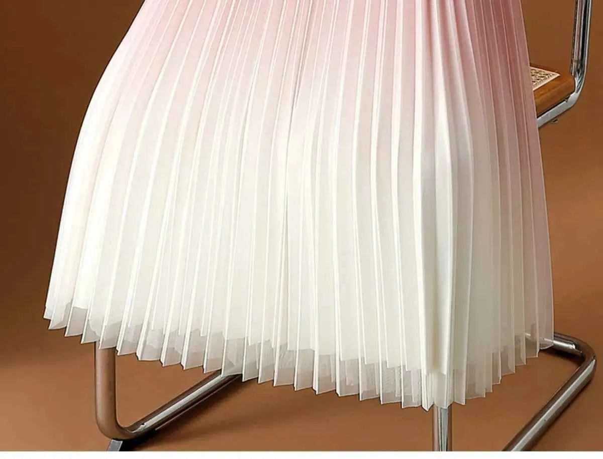 2023 Summer Tulle Mesh Gradient Skirt High-end High Waist Long Skirt Elegant Evening Party Sexy A-line Pleated Skirts Women Boho