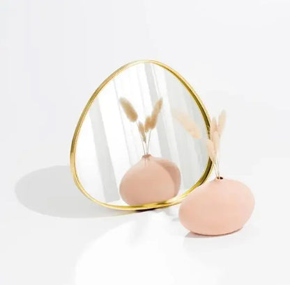 New Light Luxury Mirror StorageTray Home Decoration Desktop Storage Tray Multilateral Geometric Tray Living Room Accessories - AMULET RING STORE