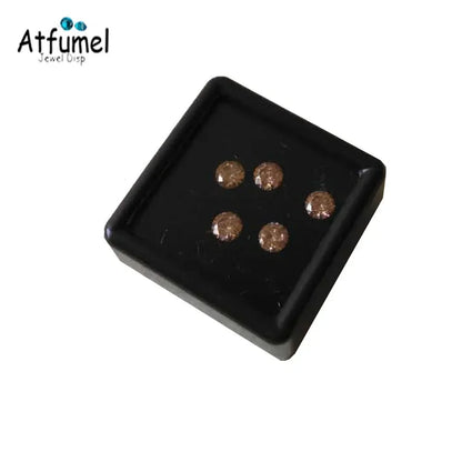 Transperant Square Diamond Jewelry Storage Box Stone Display Case Round Gemstone Organizer 1Pc Small Coin Ring Travel Gift Box - AMULET RING STORE